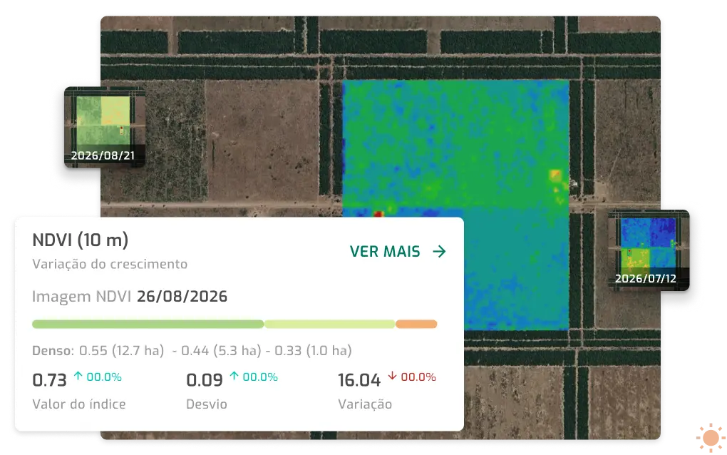 Placeholder visual de imagens de satélite